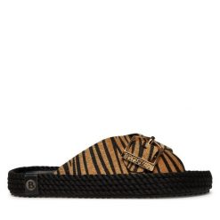 Klapki Bohonomad. Brązowe klapki damskie Bohonomad, bez wzorów, bez obcasa. Za 259.99 zł.