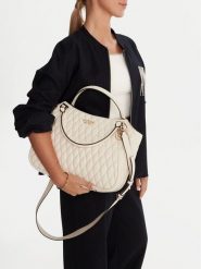 Guess Torebka Valla HWQG81 22220 Écru. Torebki klasyczne damskie Guess, z aplikacjami, ze skóry, bez dodatków. Za 419.99 zł.