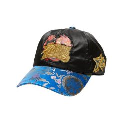Czapka z daszkiem Mitchell & Ness NBA Philadelphia 76ers 6LUOMM20058-P76BLCK. Czarne czapki męskie Mitchell & Ness, bez wzorów, sportowe. Za 89.00 zł.