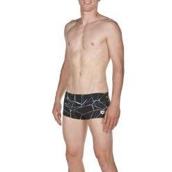Kąpielówki męskie szoty spodenki pływackie basen Arena Water Low Waist. Czarne kąpielówki męskie Arena, m, bez wzorów, z materiału, na fitness i siłownię. Za 161.98 zł.