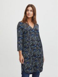 Fransa Sukienka codzienna 20612138 Niebieski Regular Fit. Niebieskie sukienki damskie Fransa, na co dzień, xs, bez wzorów, z syntetyku, bez kołnierzyka, bez ramiączek, proste. Za 99.99 zł.