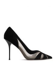 Eva Minge Szpilki EO-YARA-LT2019-7 Czarny. Czarne szpilki Eva Minge, bez wzorów, z materiału, bez obcasa. Za 429.99 zł.