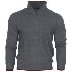 Sweter z kaszmiru Taimen - Granatowy. Niebieskie swetry męskie TAIMEN, bez wzorów, z kaszmiru, bez kołnierzyka. Za 849.99 zł.