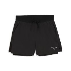 Damskie szorty 2 w 1 PUMA × HYROX DRYELITE PUMA. Czarne spodenki sportowe damskie Puma, xs, z materiału, na fitness i siłownię. Za 279.00 zł.