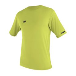 Koszulka do pływania dziecięca O'Neill Premium Skins S/S Sun Shirt Y. Zielone koszulki dziewczęce O'neill, s, bez wzorów, z materiału, bez ramiączek. Za 121.60 zł.