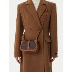 Torebka Nine West. Brązowe listonoszki damskie Nine West, bez wzorów, bez dodatków. Za 199.99 zł.