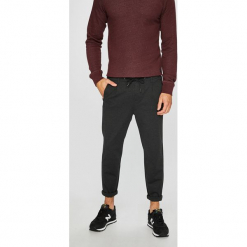 Jack & Jones - Spodnie. Szare spodnie materiałowe męskie Jack & Jones, bez wzorów, z dzianiny, casualowe. W wyprzedaży za 99.90 zł.