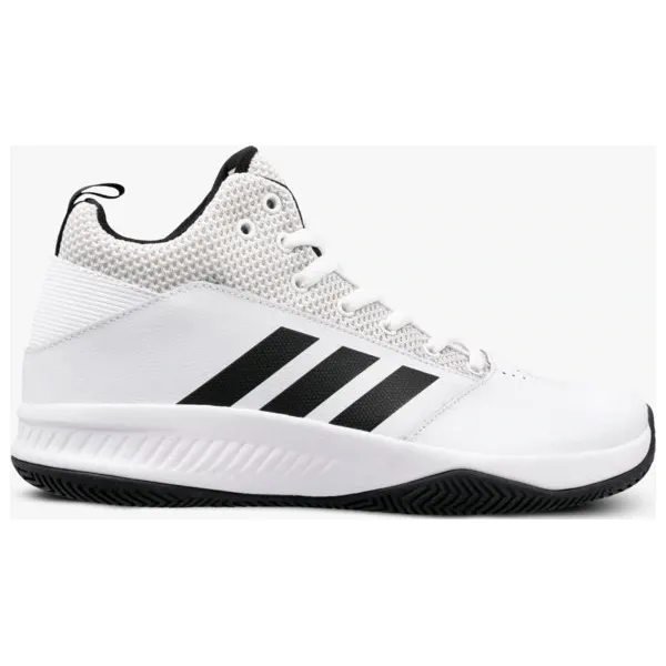 Adidas Ilation 2.0 buty męskie, biały, rozmiar 45 1/3. Białe buty sportowe na co dzień męskie Adidas, z gumy, bez zapięcia, do koszykówki. W wyprzedaży za 152.99 zł.