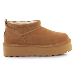 Śniegowce BearPaw retro super shorty 3051W-243 beżowe beżowy. Brązowe śniegowce damskie z gumy. Za 572.15 zł.