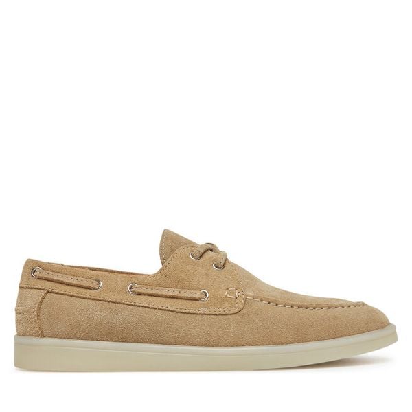 Półbuty GINO ROSSI. Brązowe półbuty damskie Gino Rossi, bez wzorów, bez obcasa, na płaskiej podeszwie. Za 299.99 zł.