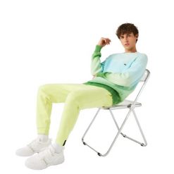 Spodnie turystyczne męskie Lacoste. Fioletowe spodnie sportowe męskie Lacoste, z dresówki. Za 317.00 zł.