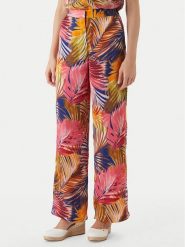 Morgan Spodnie materiałowe 261-PCHAU.F Kolorowy Wide Leg. Spodnie materiałowe damskie Morgan, bez wzorów, z materiału. Za 329.99 zł.