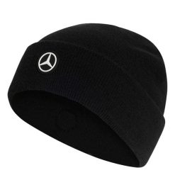 CZAPKA TYPU BEANIE MERCEDES - AMG PETRONAS FORMULA ONE TEAM MECHANICS. Białe czapki męskie Adidas, bez wzorów, z dzianiny, sportowe. Za 149.00 zł.