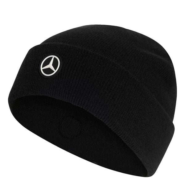 CZAPKA TYPU BEANIE MERCEDES - AMG PETRONAS FORMULA ONE TEAM MECHANICS. Białe czapki męskie Adidas, bez wzorów, z dzianiny, sportowe. Za 149.00 zł.