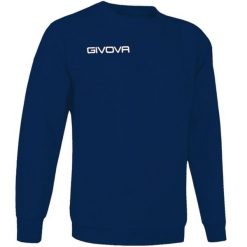 Bluza piłkarska dla dorosłych Givova Maglia One granatowa. Niebieskie bluzy sportowe damskie Givova, xs, bez wzorów, z poliesteru, bez ramiączek, bez kaptura. Za 78.71 zł.