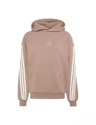 Bluza z kapturem adidas 3-Stripes. Brązowe bluzy z kapturem męskie Adidas, l, z bawełny. Za 380.99 zł.