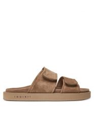 Inuikii Klapki Suede Double Band 50102-510 Beżowy. Brązowe klapki i japonki męskie Inuikii, ze skóry. Za 749.99 zł.