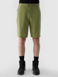 4F Szorty materiałowe 4FWSS24TFSHM425 Zielony Regular Fit. Zielone szorty męskie 4f, z materiału, bez kołnierzyka. Za 119.99 zł.