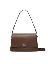 Tory Burch Torebka Charlie 183316 Brązowy. Brązowe torebki klasyczne damskie Tory Burch, bez wzorów, ze skóry, bez dodatków. Za 2,639.00 zł.