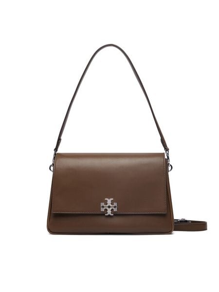 Tory Burch Torebka Charlie 183316 Brązowy. Brązowe torebki klasyczne damskie Tory Burch, bez wzorów, ze skóry, bez dodatków. Za 2,639.00 zł.