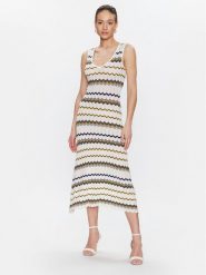 Morgan Sukienka dzianinowa 231-RMARTI Écru Regular Fit. Sukienki damskie Morgan, l, bez wzorów, z dzianiny, bez kołnierzyka, bez ramiączek. Za 229.99 zł.