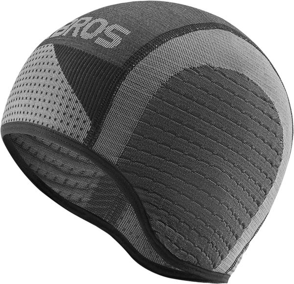 Czapka rowerowa do biegania sportowa pod kask ROCKBROS. Czarne czapki męskie ROCKBROS, bez wzorów, z dzianiny, sportowe. Za 33.99 zł.