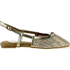 Sandały ażurowe złote Vices (38). Żółte espadryle damskie VICES, w ażurowe wzory, bez obcasa. Za 64.00 zł.