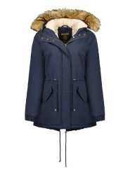 Canadian Peak Parka "Ampuri" w kolorze granatowym rozmiar: XXL. Niebieskie parki damskie Canadian Peak, xxl, bez wzorów. Za 223.46 zł.