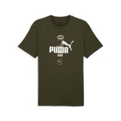 Koszulka Puma Power Gaphic. Zielone t-shirty sportowe męskie Puma, m, z bawełny, bez ramiączek, na fitness i siłownię. Za 73.99 zł.