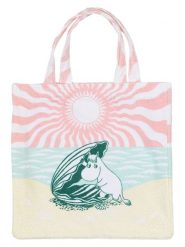 Moomin Torba plażowa w kolorze jasnoróżowo-błękitno-kremowym - 44 x 42 cm rozmiar: onesize. Brązowe torebki klasyczne damskie Moomin, bez wzorów, z bawełny, bez dodatków. Za 121.99 zł.