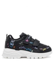 DeeZee Sneakersy CEO-AVO-19627-002 Czarny. Czarne buty sportowe dziewczęce DeeZee, bez wzorów, z materiału, bez zapięcia. Za 119.99 zł.