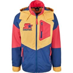 Kurtka Urban Classics starter multicolored logo. Czerwone kurtki treningowe męskie Urban Classics, uniwersalny, bez wzorów, z meshu. Za 424.95 zł.