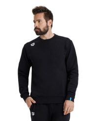 Bluza Arena Crew Solid. Czarne bluzy sportowe damskie Arena, l, bez wzorów, z bawełny, bez ramiączek, bez kaptura. Za 295.50 zł.