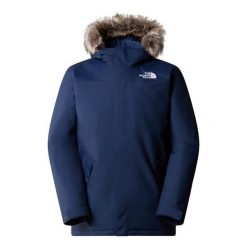 Kurtka turystyczna męska The North Face M Recycled Zaneck Jacket. Czarne kurtki męskie The North Face, m, bez wzorów, z puchu, bez kaptura. Za 1,220.00 zł.