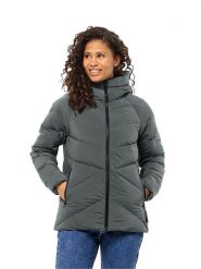 Jack Wolfskin Kurtka puchowa w kolorze zielonym rozmiar: XL. Zielone kurtki damskie Jack Wolfskin, xl, bez wzorów, z puchu, bez kaptura. Za 614.96 zł.