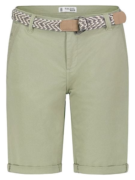 Sublevel Szorty w kolorze khaki rozmiar: L. Brązowe szorty damskie Sublevel, bez wzorów, z tkaniny. Za 82.99 zł.