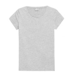 Koszulka Damska 4F. Szare t-shirty damskie 4f, bez wzorów, bez kołnierzyka. Za 60.99 zł.