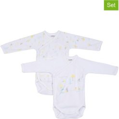 Body (2 szt.) w kolorze białym. Białe body niemowlęce Absorba & DIM, bez wzorów, z bawełny, bez ramiączek. W wyprzedaży za 35.95 zł.