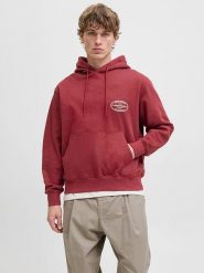 Jack & Jones Bluza w kolorze czerwonym rozmiar: S. Czerwone bluzy z kapturem męskie Jack & Jones, s, z bawełny. Za 145.26 zł.