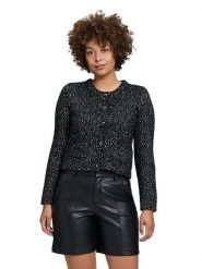 CARTOON Kardigan w kolorze czarnym rozmiar: 38. Czarne kardigany damskie Cartoon, bez wzorów, z bawełny. Za 134.85 zł.