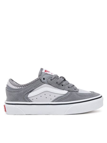 Vans Sneakersy VN000SFB85T1 Szary. Szare buty sportowe chłopięce Vans, bez wzorów, ze skóry, bez zapięcia. Za 149.99 zł.