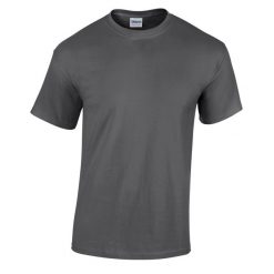 Ciężka Bawełniana Koszulka Unisex Dla Dorosłych. Szare bluzki damskie Gildan, m, bez wzorów, z bawełny, sportowe, bez kołnierzyka, bez ramiączek. Za 30.99 zł.
