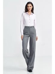 Nife Spodnie w kolorze szarym rozmiar: 42. Szare spodnie materiałowe damskie Nife, bez wzorów, z materiału. Za 200.60 zł.