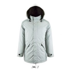 Parka Sol's Robyn. Szare parki męskie SOL'S, m, bez wzorów, z polaru. Za 208.70 zł.
