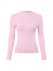Marie Lund Damski sweter z koronkowej dzianiny Kobiety różowy jednolity, S. Czerwone swetry klasyczne damskie Marie Lund, s, z dzianiny, bez kołnierzyka. Za 249.95 zł.