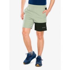 Spodenki turystyczne męskie Columbia Hike Color Block Short. Czarne szorty męskie Columbia, bez kołnierzyka. Za 146.99 zł.