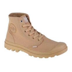 Męskie Buty Do Kostki Z Logo. Brązowe buty trekkingowe męskie Palladium, z gumy, bez zapięcia, trekkingowe. Za 562.99 zł.