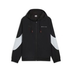 Tkana bluza dresowa Puma AMG. Czarne bluzy sportowe męskie Puma, bez wzorów, z dresówki, eleganckie, bez kołnierzyka, bez ramiączek. Za 346.10 zł.