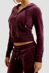JUICY COUTURE Fioletowa damska bluza Robertson Hoodie. Fioletowe bluzy bez kaptura damskie Juicy Couture, s, z elastanu. W wyprzedaży za 303.99 zł.