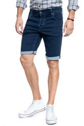 Mustang Chicago Short Męskie Szorty Krótkie Spodenki Denim Blue 1011731 5000 980, W40. Niebieskie szorty męskie Mustang, z denimu, bez kołnierzyka. Za 159.99 zł.
